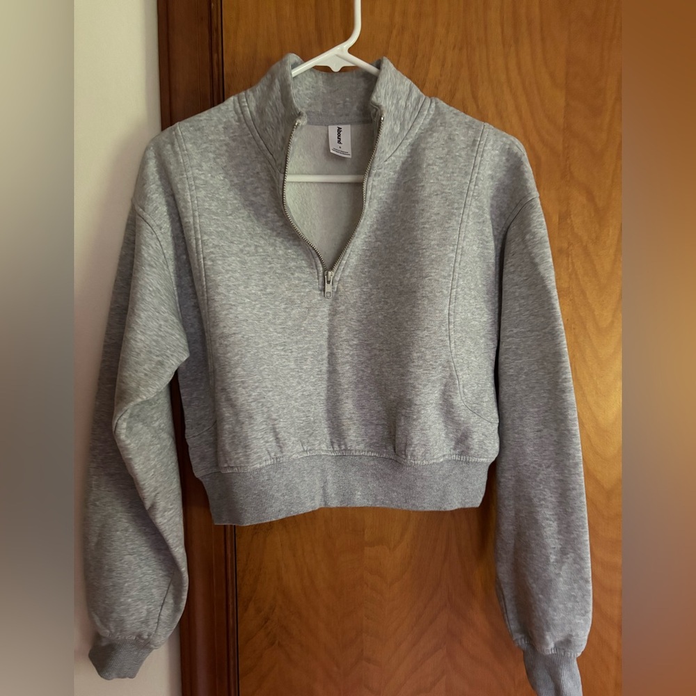 Abound Heather Gray Zip-Up Jacket